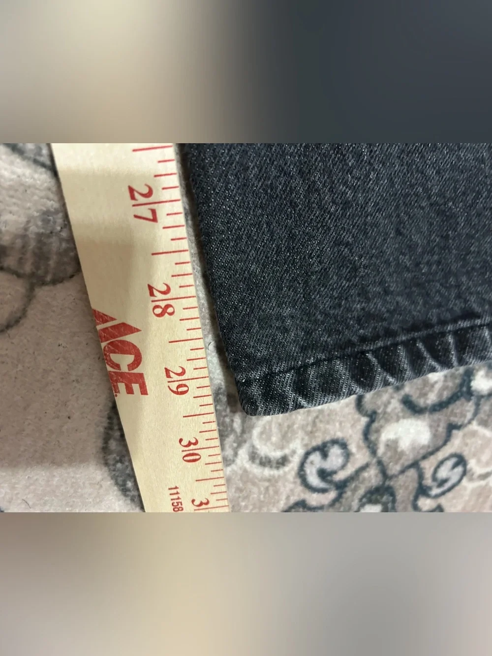 Vintage Levis 501 Jeans Size 38x30 Button Fly Faded Black Gray Made In Mexico